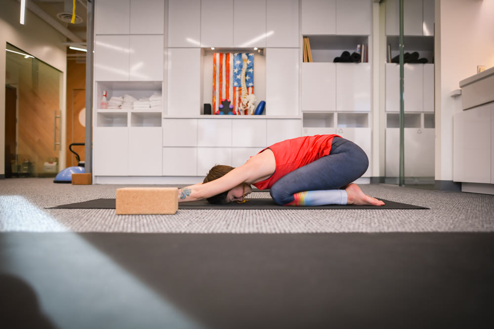 yoga child pose rose physical therapy in navy yard washington dc